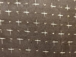 アンティーク　十字絣織り出し本場泥大島紬着物